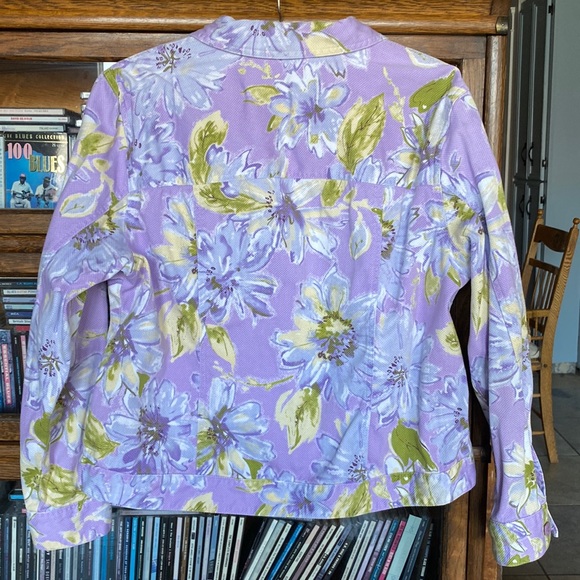 Coldwater Creek Patterned Jacket -Size Petite Large - Picture 5 of 10